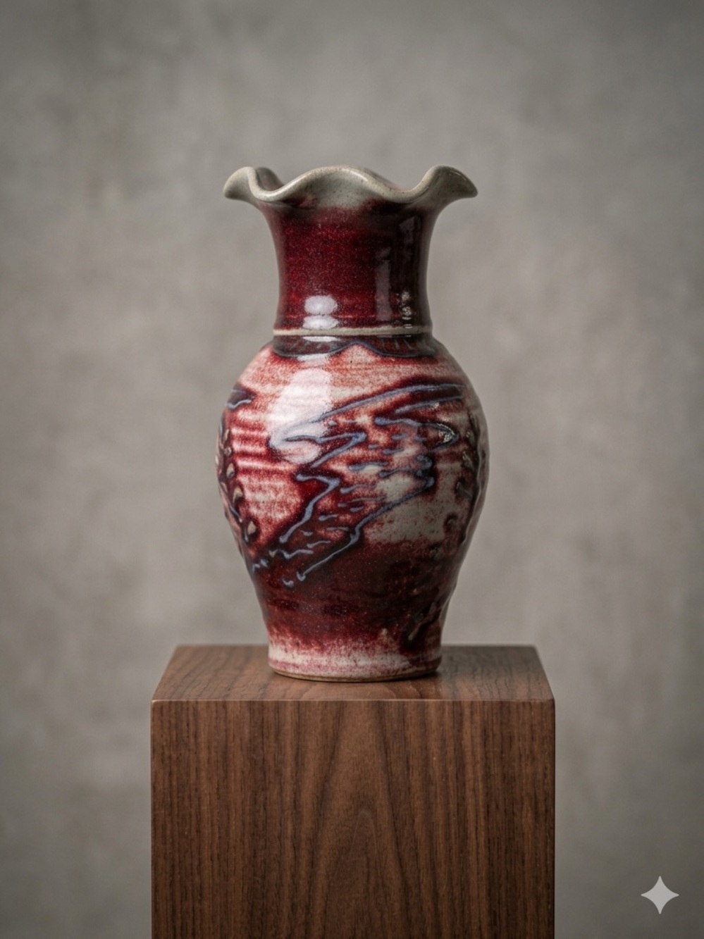 Handcrafted Pottery Vase signed by Artist Carl Sheehan.